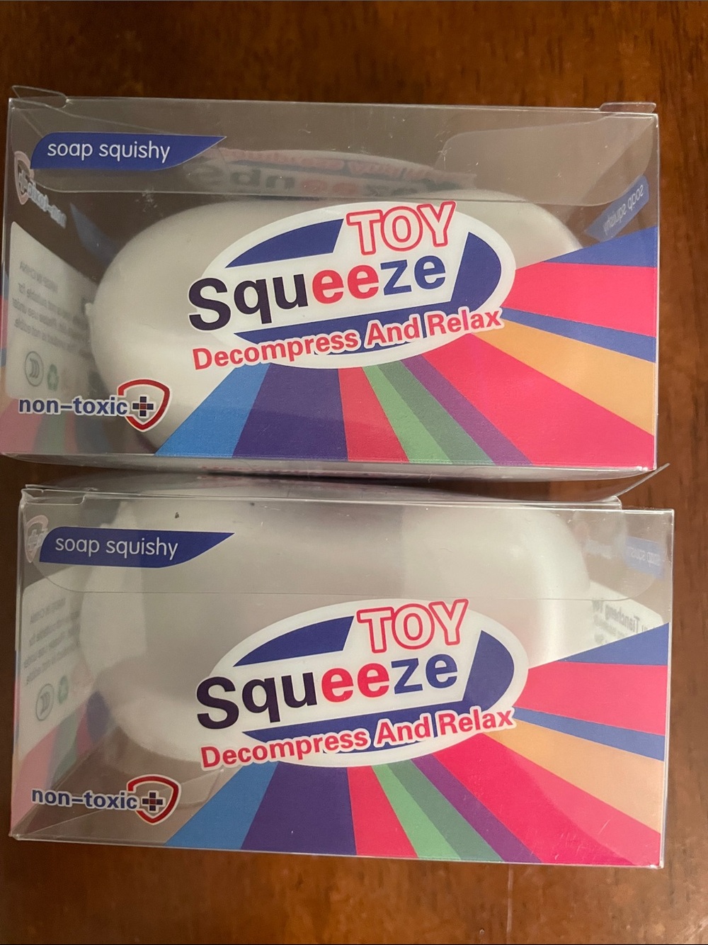 Squeeze White Soap Squishy Toy - White